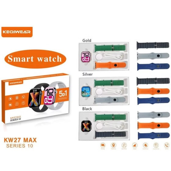 ساعت هوشمند KW27 MAX 27 میلیمتری با GPS و نمایشگر AMOLED