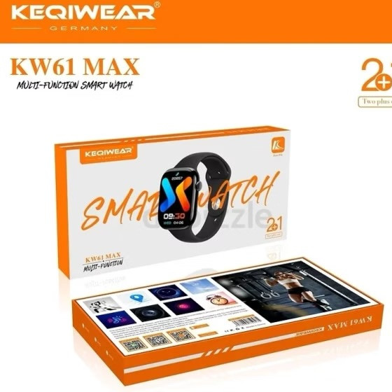 ساعت هوشمند KW61 MAX با نمایشگر AMOLED و بدنه آلومینیومی