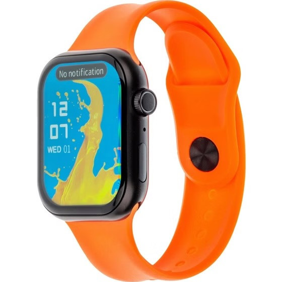 ساعت هوشمند KEQIWEAR مدل KW25 Max ظرفیت ۴۵ میلیمتر با بند سیلیکونی و تماس