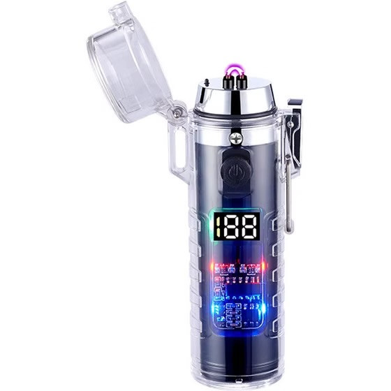 فندک الکتریکی شارژی جت موبیکس مدل HB-256 با چراغ قوه
