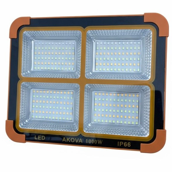 پروژکتور خورشیدی ۱۰۰۰ وات آکووا مدل SOLAR LED LIGHT ضدآب مشخصات