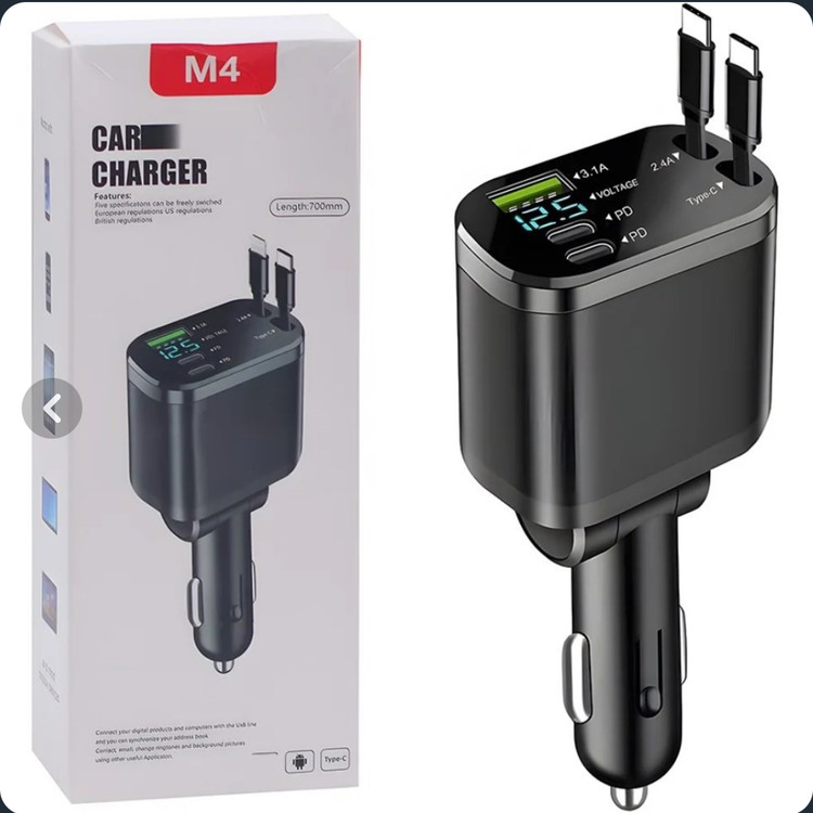 شارژر فندکی چندکاره M4 مدل 5in1
